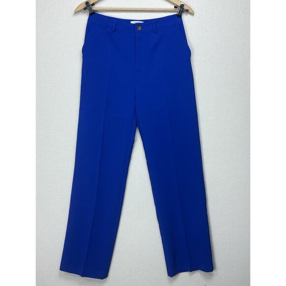 Love Tree Women’s Dress Pants Royal Blue Medium Straight Leg Career Office EUC - Picture 1 of 15